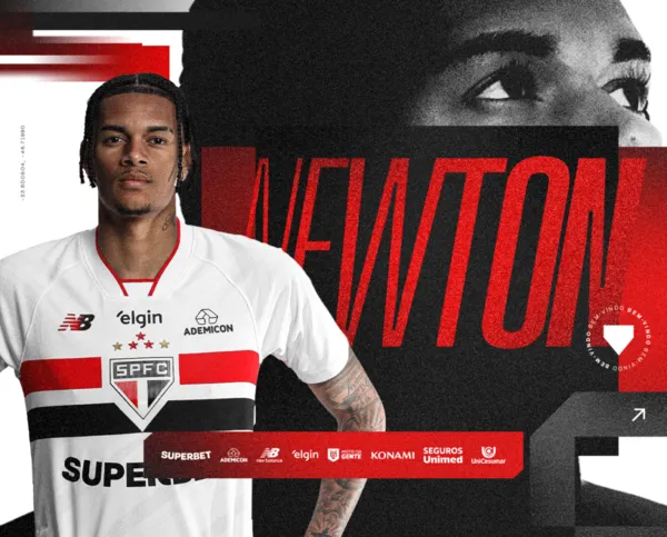 São Paulo anuncia Newton como sua nova contratação.