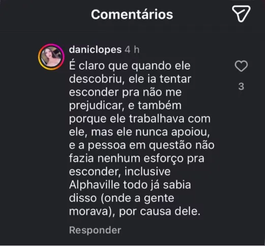 Dani Lopez afirmou que Tirullipa dizia não ser mais casado