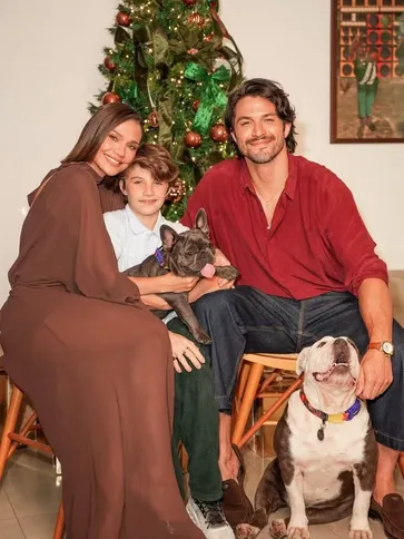 Rômulo Estrela comemorou o Natal junto com a família