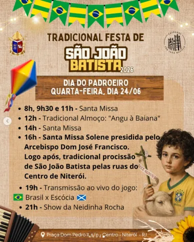 As celebrações acontecem principalmente na Catedral Metropolitana, no Centro da cidade