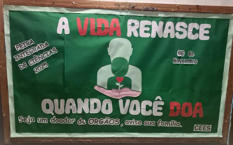 Feira de Ciências de escola destaca trabalho de captação de órgãos do Hospital Roberto Chabo, em Araruama