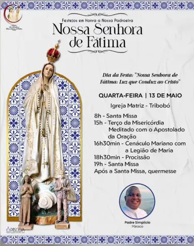 Confira a programação da Paróquia São Sebastião e Nossa Senhora de Fátima