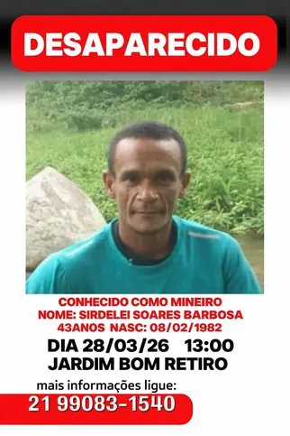 Imagem ilustrativa da imagem Homem desaparece após sair de casa para cortar o cabelo em São Gonçalo