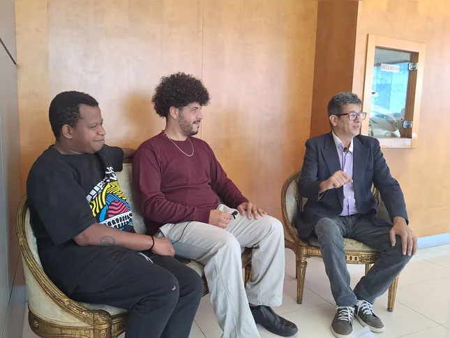 Arcanjo de Xavão foram entrevistados pelo jornalista Sérgio Soares