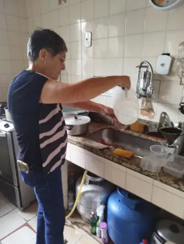 Os moradores estavam sem água há quase dois meses