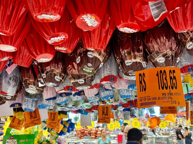 Preços dos ovos de Páscoa variam bastante entre estabelecimentos