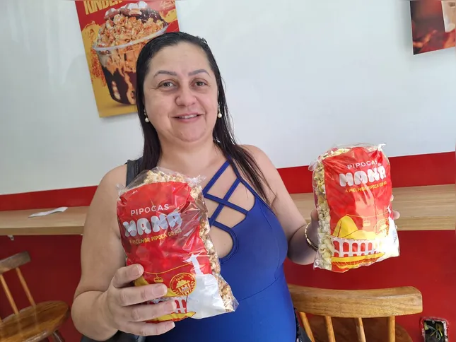 Taíza conheceu pelas redes sociais e resolveu experimentar os sabores