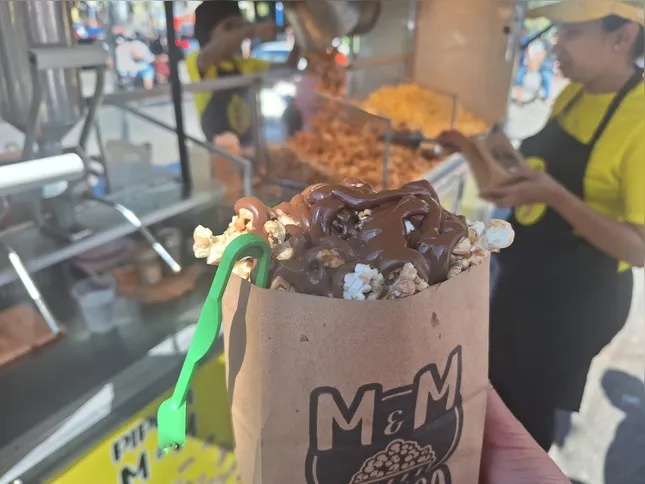 A pipoca de Nutella é uma das que mais procuradas pelos clientes