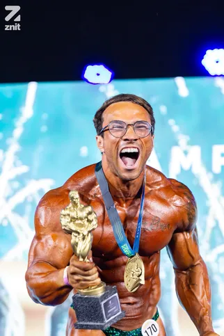 Pabblo Matheus na conquista do seu primeiro título de campeão dos estreantes na BRAFF