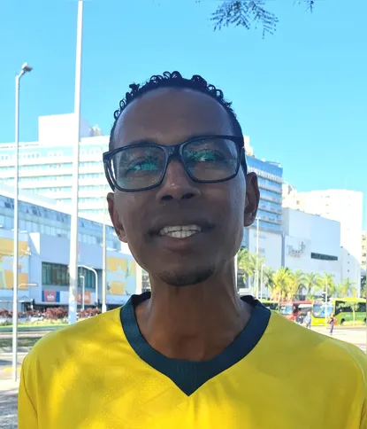 O vendedor externo, André Costa, de 39 anos, aposta em Endrick