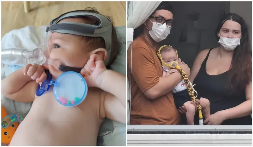 Liam foi diagnosticado com Atrofia Muscular Espinhal (AME) tipo 1