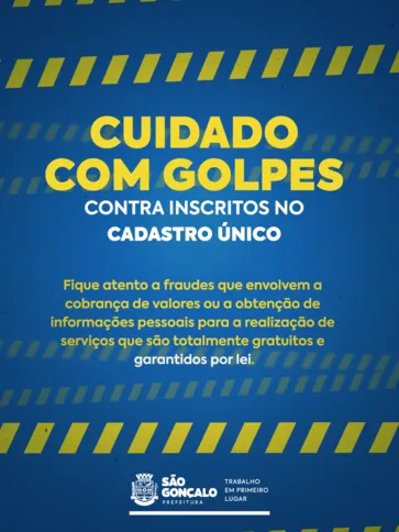 Gonçalenses inscritos no Cadastro Único denunciaram cobranças indevidas por serviços gratuitos e coleta de dados pessoais e sigilosos