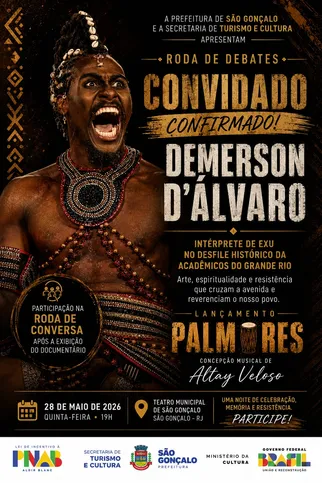 Imagem ilustrativa da imagem São Gonçalo convida para o lançamento da minissérie musical Palmares