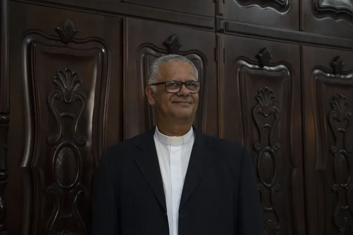 O pároco da Igreja São João Batista, padre Luiz Cássio