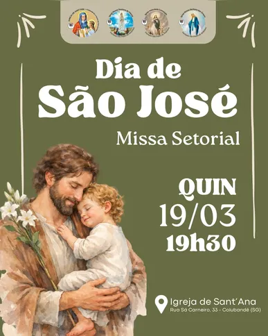 A Igreja de Sant’Ana celebra São José