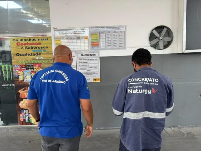 Imagem ilustrativa da imagem Sedcon e Procon-RJ interditam posto de combustível com vazamento de gás na zona oeste