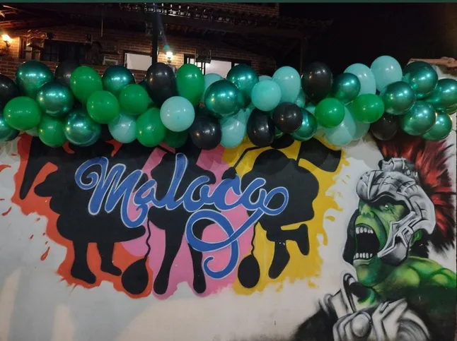 Cada ano a sede da Turma da Maloca tem nova pintura de acordo com o tema