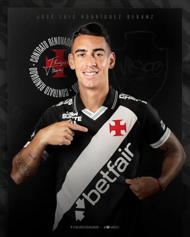 Vasco anuncia renovação de contrato com Puma Rodríguez