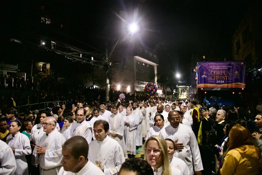 Procissão eucarística de Corpus Christi em SG reúne fiéis de mais de 30 paróquias