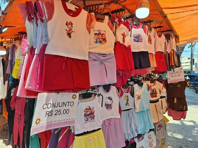 Em Alcântara cerca de 30% das vendas são de roupas infantis