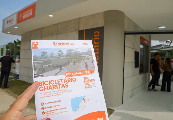 Imagem ilustrativa da imagem Niterói inaugura Bicicletário de Charitas com 400 vagas