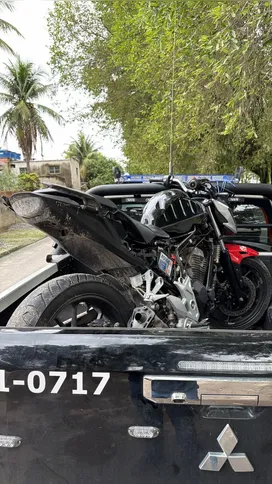 Veículo apreendido com o acusado