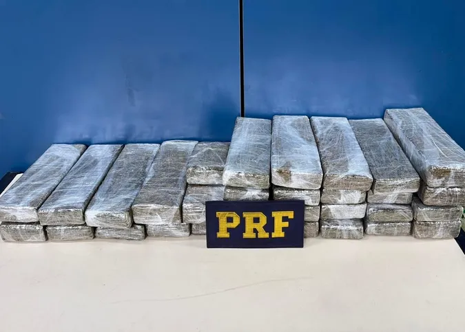 Policiais encontraram 30 barras de maconha