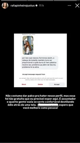 Mulher ataque verbalmente adolescente nas redes sociais
