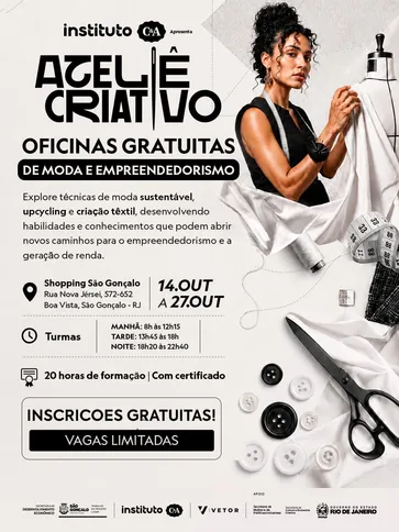 Imagem ilustrativa da imagem São Gonçalo oferece 141 vagas para formação gratuita com foco em moda sustentável