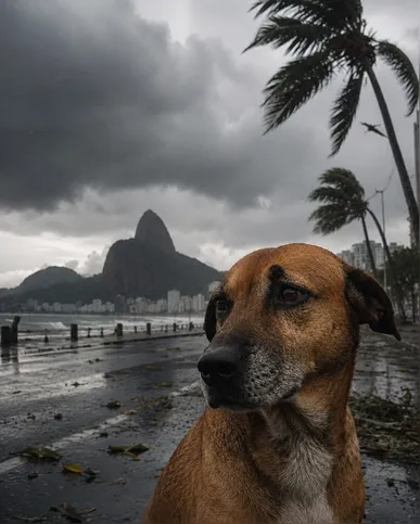 Ventos exigem atenção com os olhos dos pets