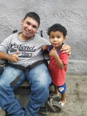 O filho de Marcus tem 3 anos 