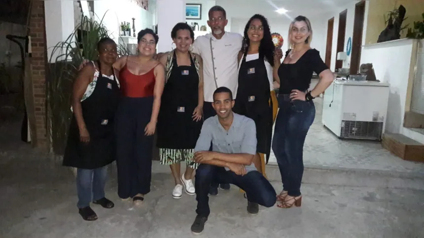 Foto dos bastidores de uma das batalhas já gravadas 
