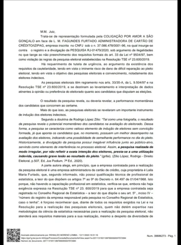 Candidato Dejorge que fez o pedido de impugnação da pesquisa