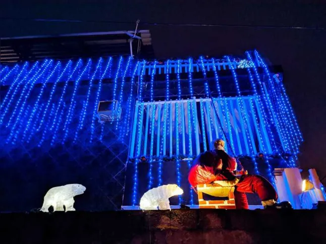 Esta foi a decoração da residência do casal no ano de 2019