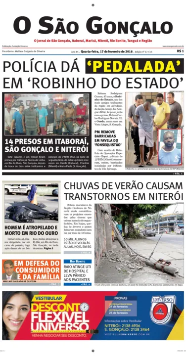 Edição 17 de fevereiro de 2016