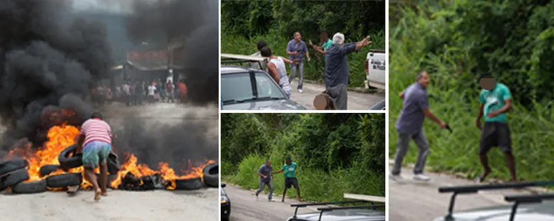 Armado, suposto policial agrediu moradores que interditaram via para protestar contra inundações