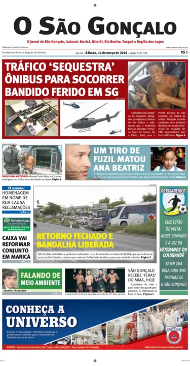 Imagem ilustrativa da imagem Edição de 12 de março de 2016