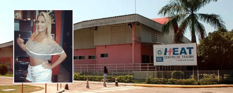 Michele está em coma induzido no Hospital Azevedo Lima