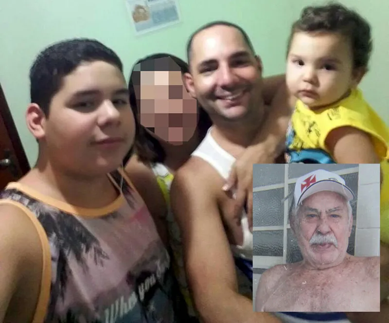  Lucas, Rafael, Gabriel e Adão (detalhe) morreram eletrocutados após rompimento de fio de média tensão que caiu sobre o carro da família, em Neves, São Gonçalo