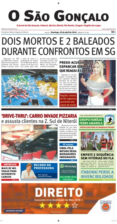 Imagem ilustrativa da imagem Domingo, 03 de abril de 2016