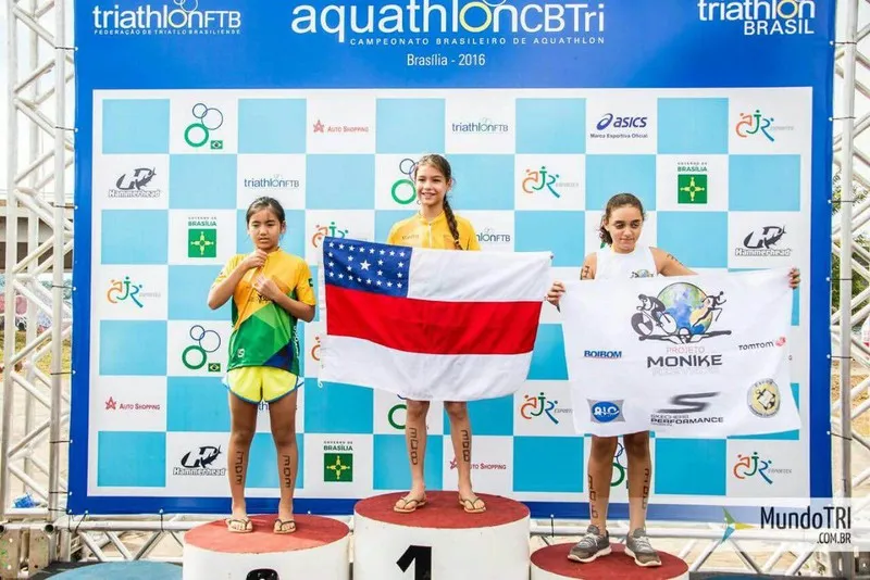 Amanda subiu no pódio no Campeonato Brasileiro da modalidade