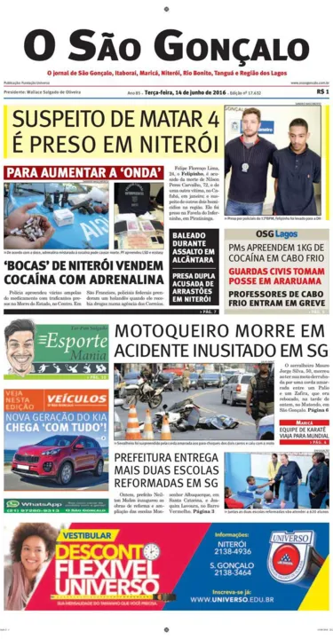 Imagem ilustrativa da imagem Edição do dia 14 de junho de 2016