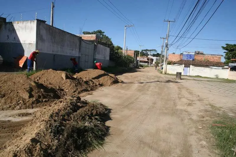 Foram iniciados os preparativos para as obras de pavimentação