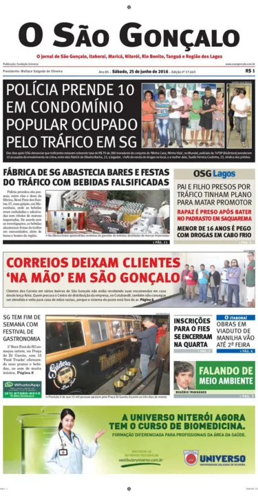 Imagem ilustrativa da imagem Edição do dia 25 de junho de 2016