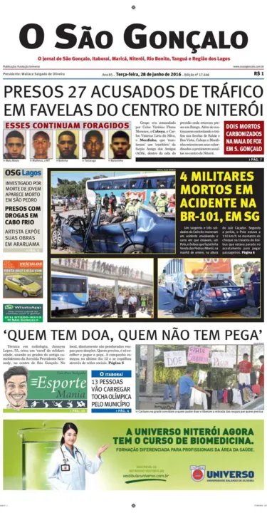 Imagem ilustrativa da imagem Edição do dia 28 de junho de 2016