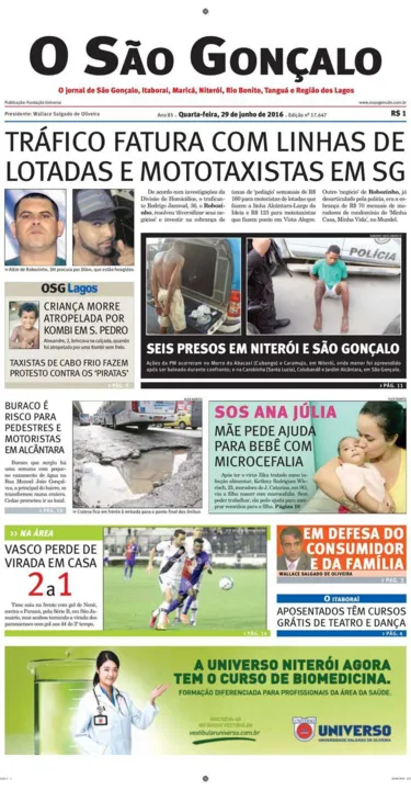 Imagem ilustrativa da imagem Edição do dia 29 de junho de 2016