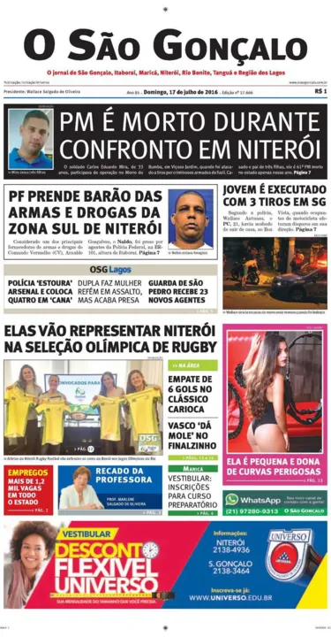 Imagem ilustrativa da imagem Domingo, 17 de julho de 2016