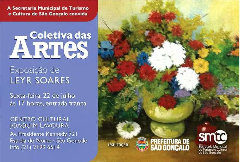 Imagem ilustrativa da imagem Coletiva das Artes recebe obras do artista plástico Leyr Soares