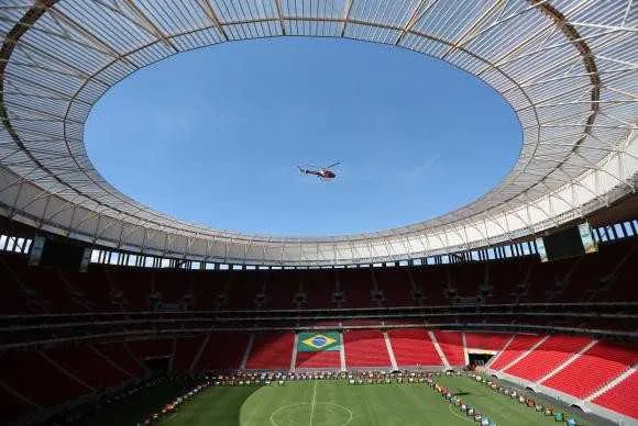 O futebol brasileiro inicia sua busca pelo ouro inédito no  Estádio Mané Garrincha