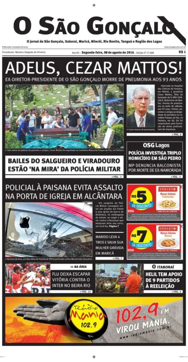 Imagem ilustrativa da imagem capa 08 de agosto de 2016